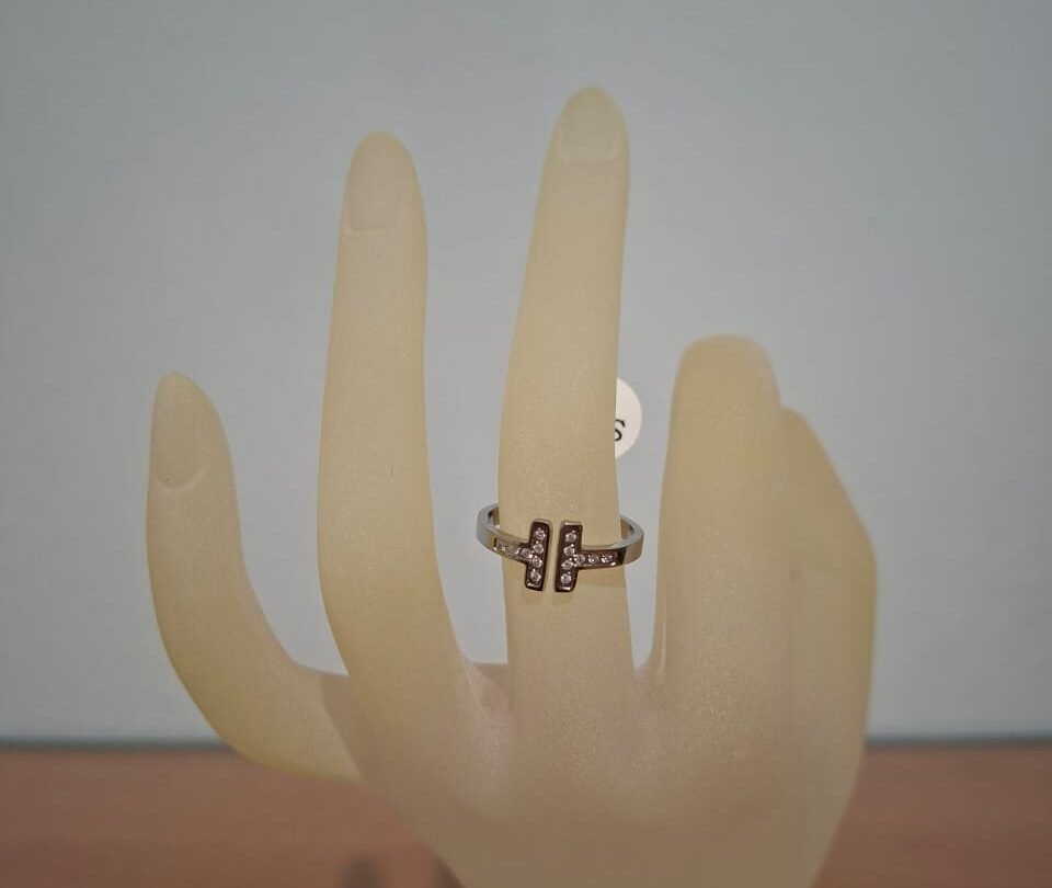 Ατσάλινα δαχτυλίδια με ζιργκόν (Νο 6–8), χρυσό & ασημί