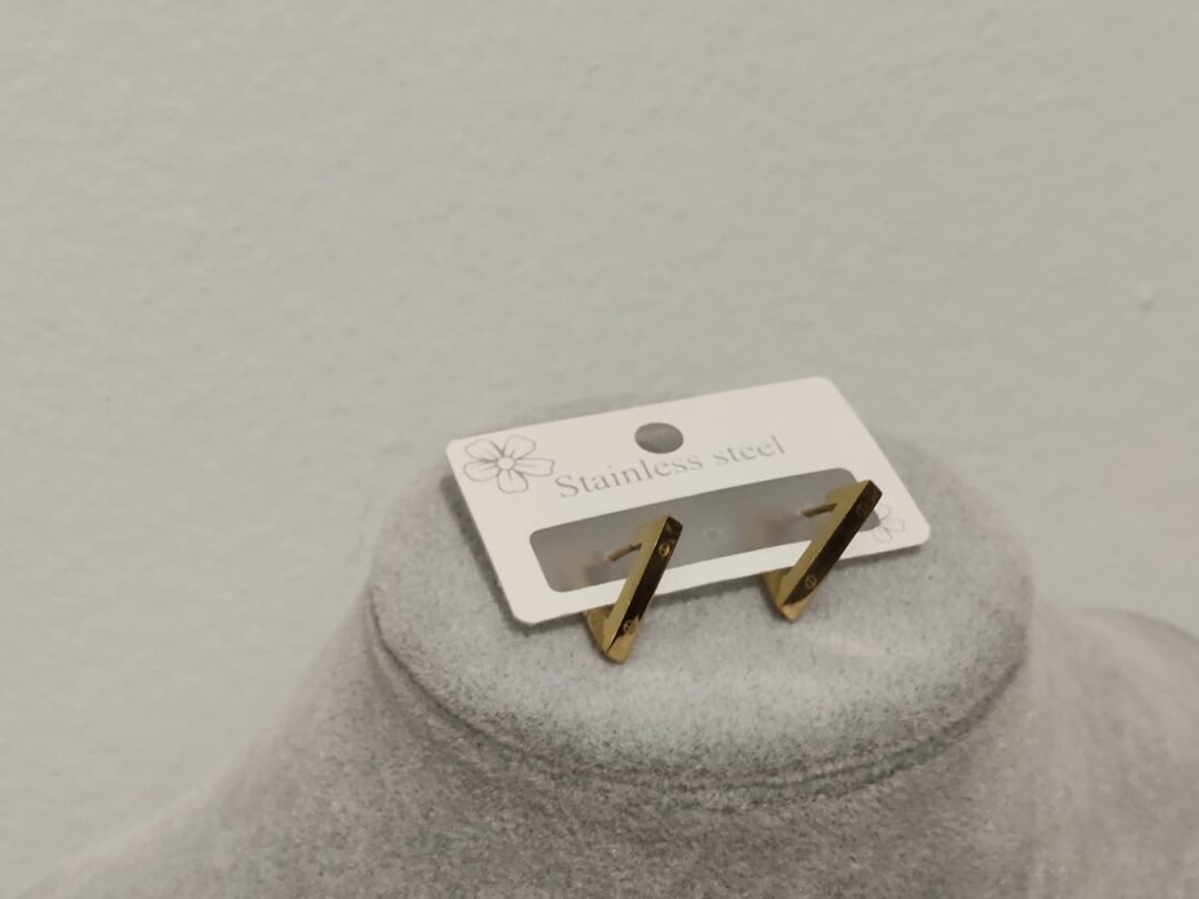 Ατσάλινα σκουλαρίκια σε σχήμα V