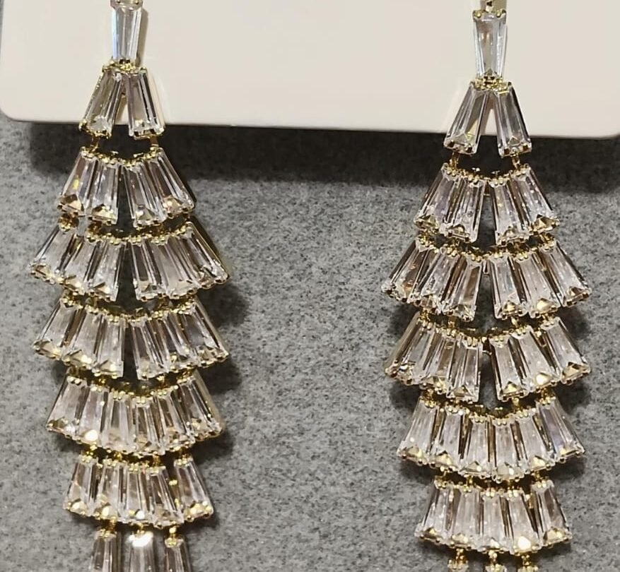 Σκουλαρίκια κρεμαστά με ζιργκόν